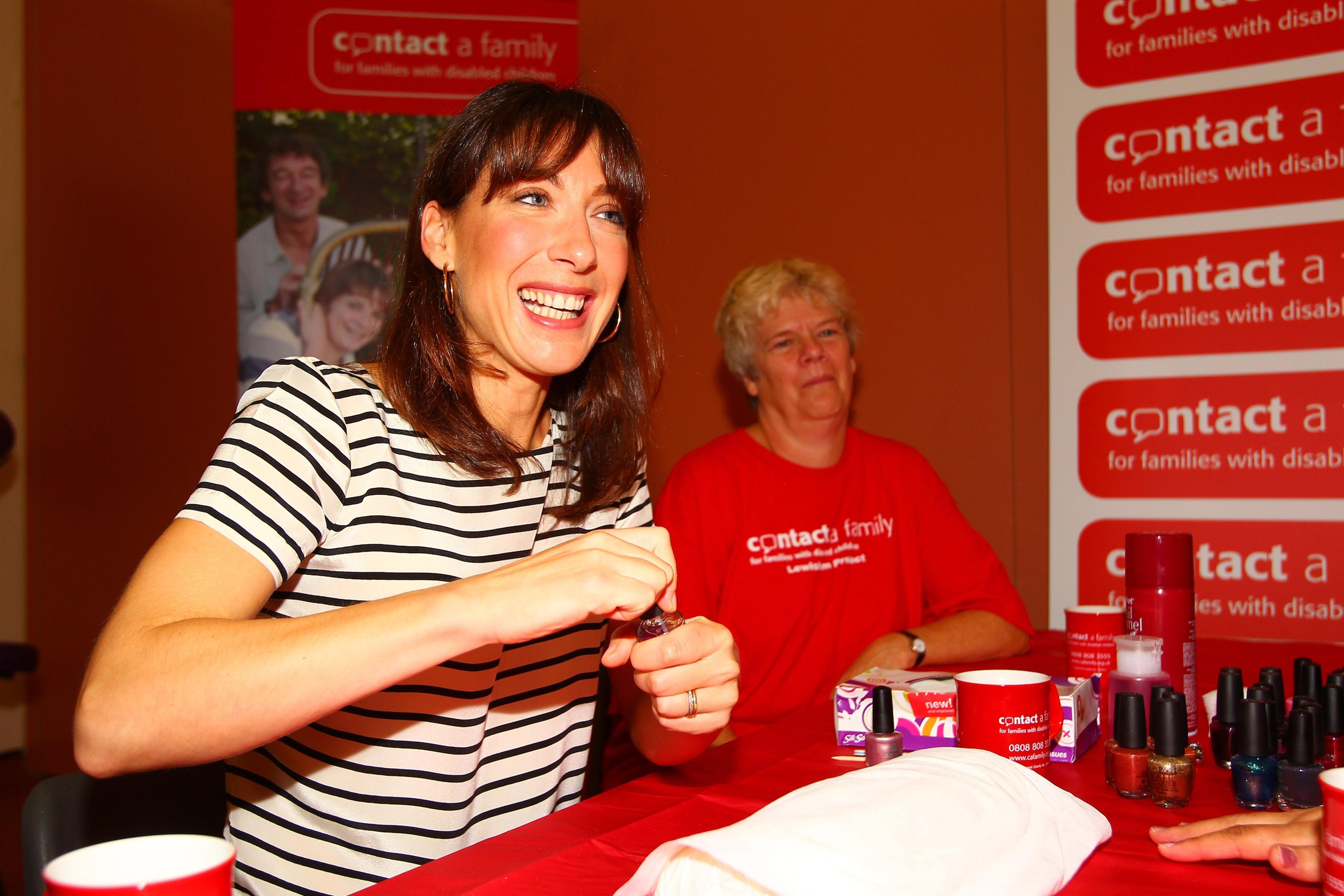 Samantha Cameron gives manicures at the launch of Contact a Family's campaign | Picture 101297